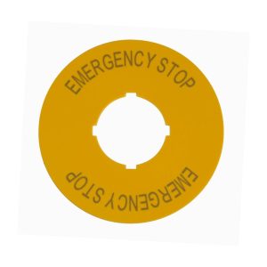 Eaton M22 pushbutton legend plate