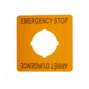 Eaton M22 pushbutton legend plate